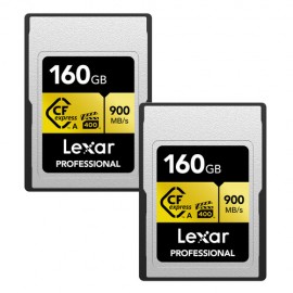 Lexar 160GB Professional CFexpress Type A Card GOLD Series (2-Pack)